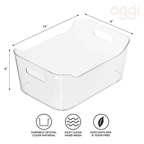 Oggi Storage Bin with Handles (33x23x15cm)