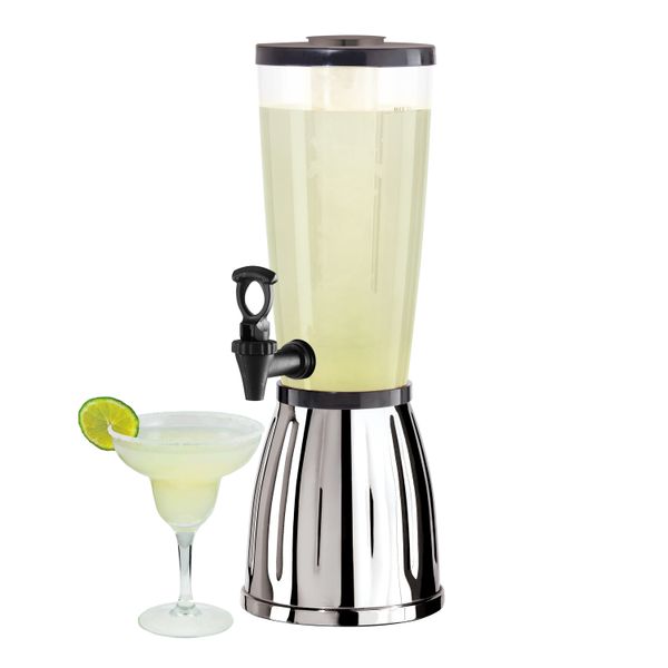 Oggi Beverage Dispenser with Ice Tube & EZ Pour Spigot 2.839 Litre