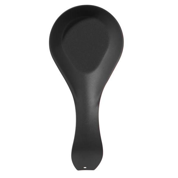 Oggi Stainless Steel Spoon Rest - Black