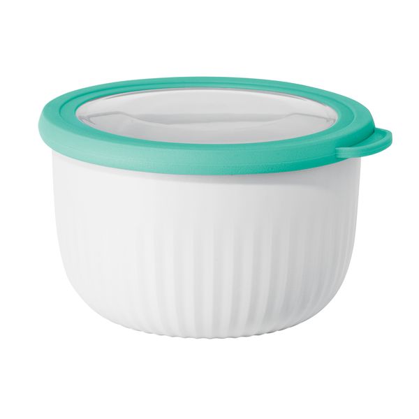 Oggi Prep & Serve Bowl with Lid - 1.325L - White