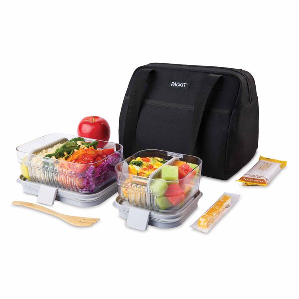 PackIt Freezable Hampton Lunch Bag Black