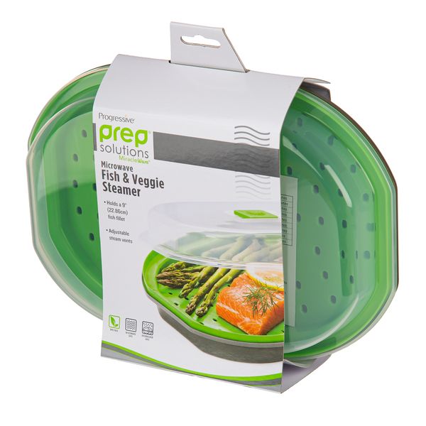 Progressive Prep Solutions Microwave Fish and Veggie Steamer