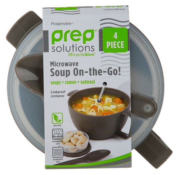 Progressive Prep Solutions Microwave "On the Go" Porridge and Noodle Bowl