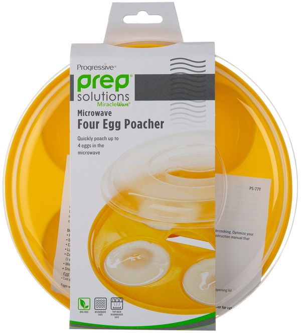 Progressive Prep Solutions Microwave Four Egg Poacher