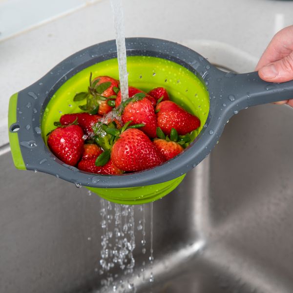 Progressive ThinStore Collapsible Over-the-Sink Hand Strainer - 1.4 litre