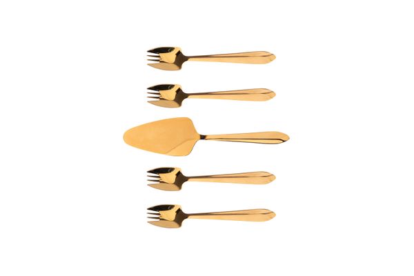 Splayd Rose Gold Cake Server & Splayd Set/5