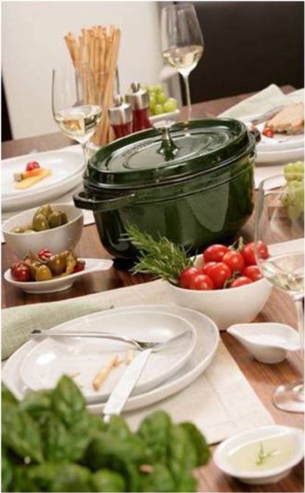 Staub Cocotte Round 28cm Basil Green