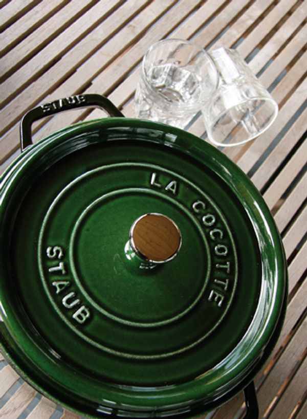 Staub Cocotte Round 28cm Basil Green