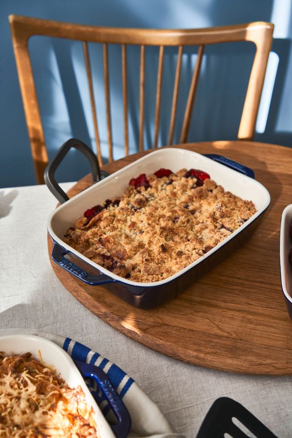 Staub Ceramic Gratin Rectangular 27 x 20cm Blue