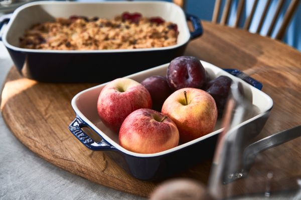 Staub Ceramic Gratin Rectangular 27 x 20cm Blue