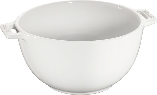 Staub Ceramic Round Salad Bowl 18cm White