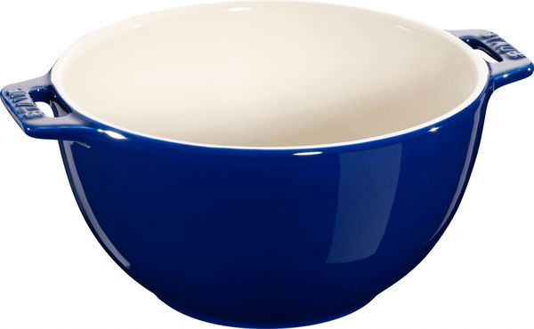 Staub Ceramic Round Salad Bowl 18cm Dark Blue