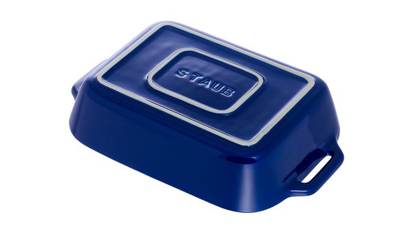 Staub Ceramic Gratin Rectangular 27 x 20cm Blue