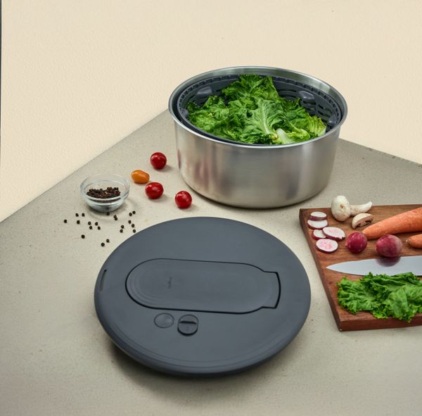 Zyliss Swift Dry Stainless Steel Salad Spinner S