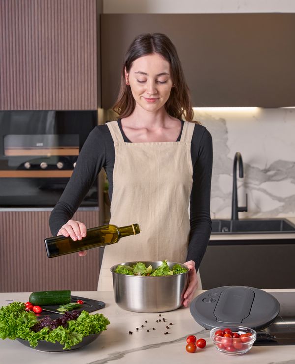 Zyliss Swift Dry Stainless Steel Salad Spinner S