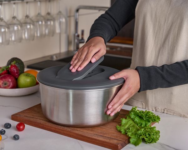 Zyliss Swift Dry Stainless Steel Salad Spinner L